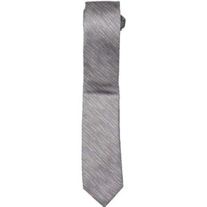 ALFANI Mens Gray Finell Silk Skinny Silver Business Necktie